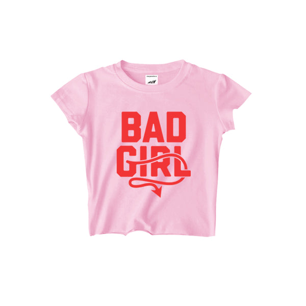 BAD GIRL CROPPED TEE (2 COLORS) - MJN