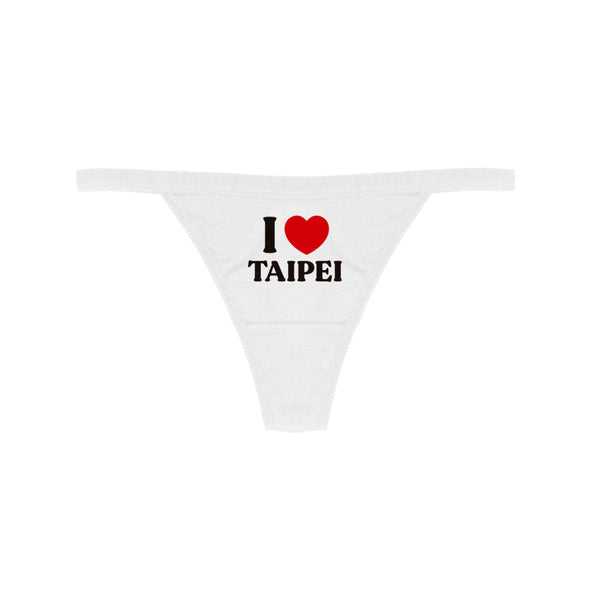 I LOVE TAIPEI THONG WHT - MJN