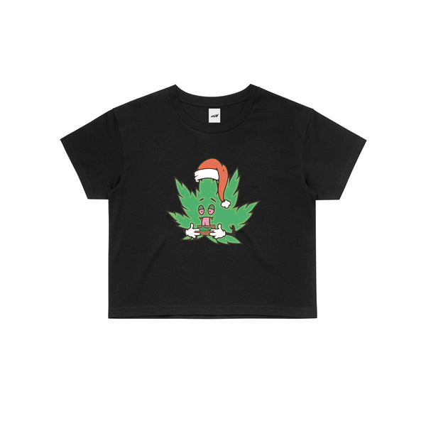 SANTA 420 CROP TEE - MJN