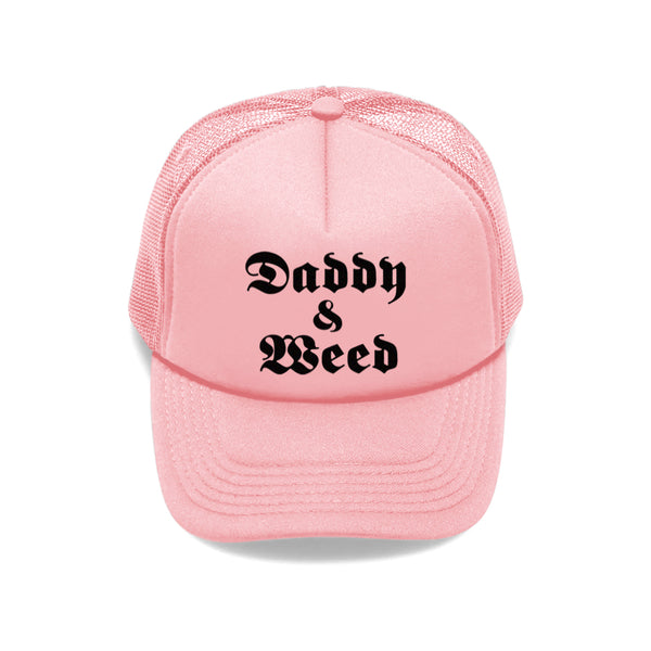 DADDY & WEED REFLECTIVE TRUCKER HAT - MJN