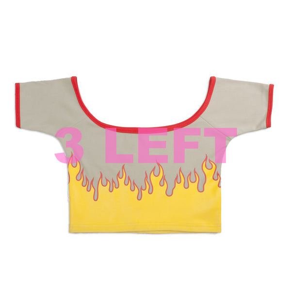 FLAME CROP TOP BEIGE - MJN