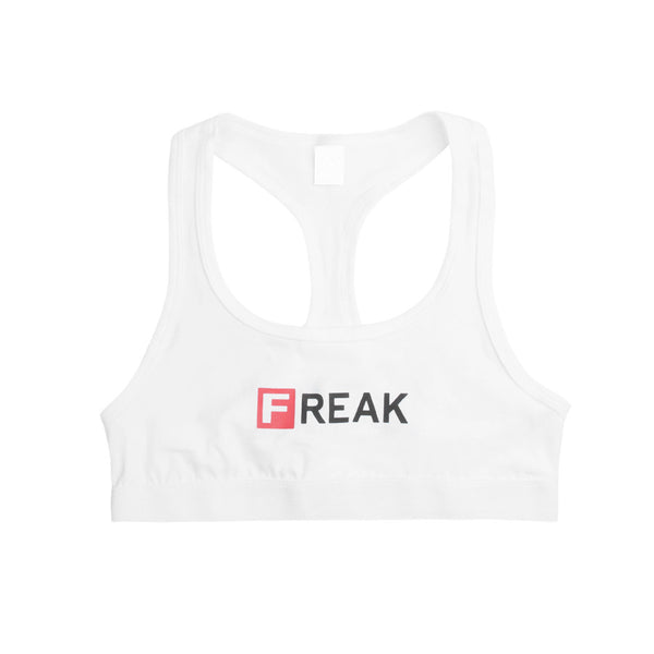 FREAK SPORTS BRA WHITE - MJN ORIGINALS