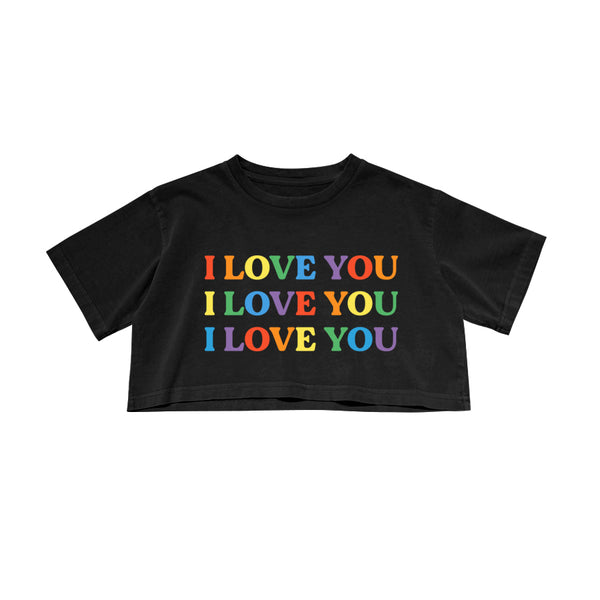 ILY CROP TEE - MJN