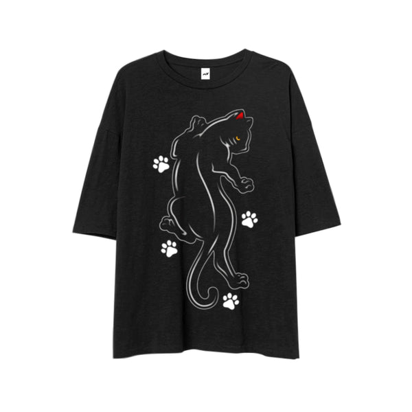 MEOW OVERSIZED TEE - MJN
