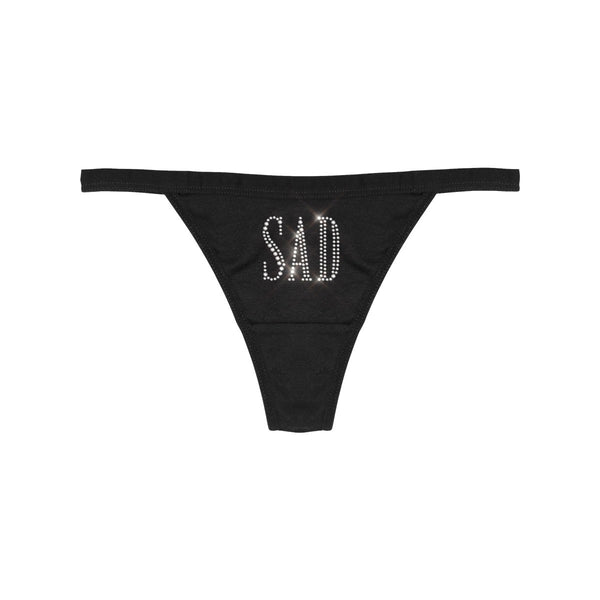 SAD RHINESTONE THONG - MJN ORIGINALS