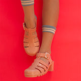 SHEER PATTERNED SPORT SOCKS (2 COLORS)