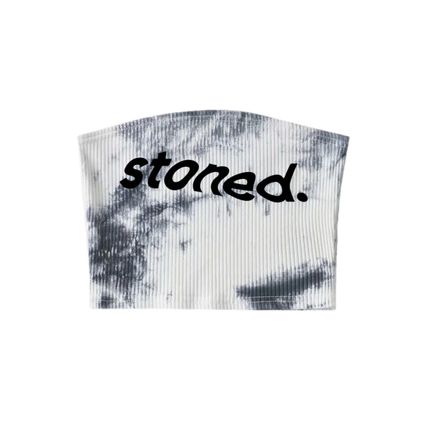 STONED TIE-DYED TUBE TOP - MJN