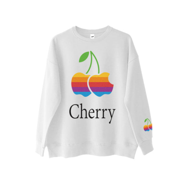 CHERRY SWEATSHIRT WHITE - MJN