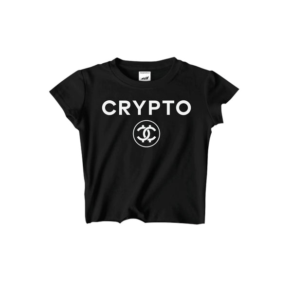 CRYPTO CROPPED TEE