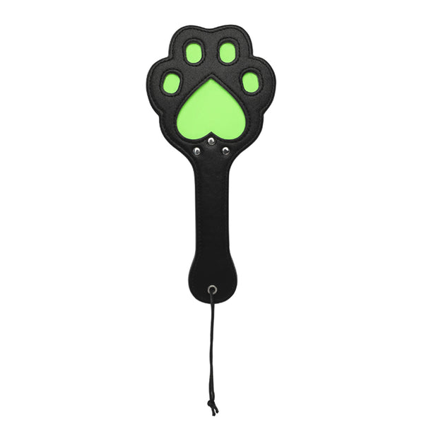 GLOW IN THE DARK PAW SHAPED SPANKING PADDLE