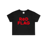 RED FLAG CROP TEE (2 COLORS) - MJN