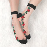 CLEAR ROSE SOCKS (2 COLORS)