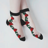 CLEAR ROSE SOCKS (2 COLORS)