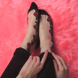 CLEAR ROSE SOCKS (2 COLORS)