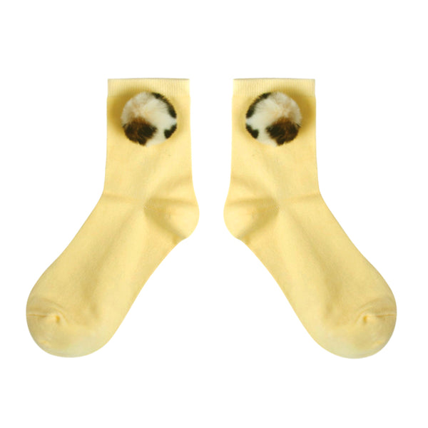 VILLUS BALL SOCKS - YELLOW
