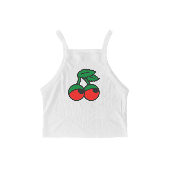 CHERRY EYES CROPPED TANK (2COLORS)- MJN