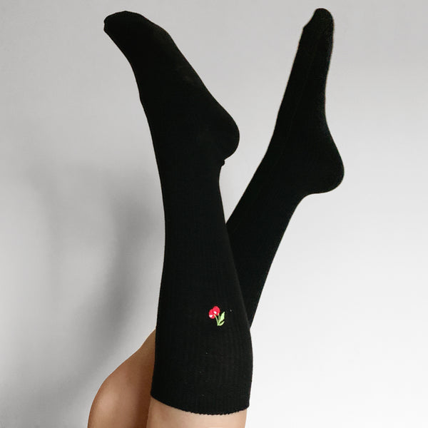 CHERRY SOCKS (CLICK FOR 2 COLORS)