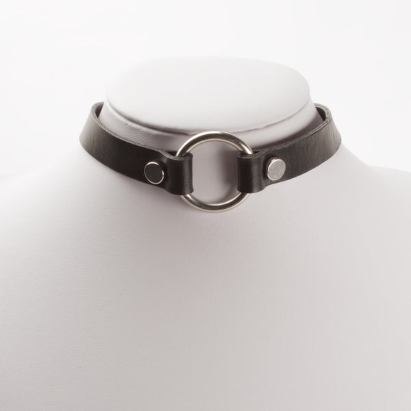 CIRCULAR LEATHER CHOKER (CLICK FOR MORE COLORS)