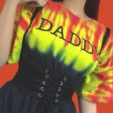 FLAME DADDY TIE-DYED TEE - MJN ORIGINALS