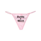 DADDY & WEED REFLECTIVE G-STRING PANTY - MJN