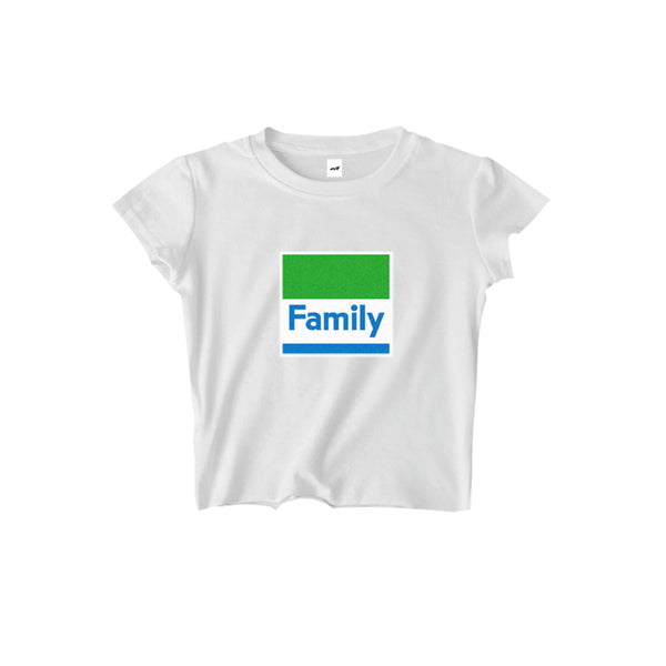 FAMILY CROPPED TEE -  MJN