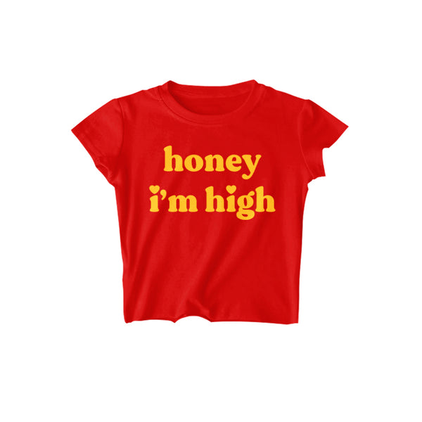 HONEY I'M HIGH CROPPED TOP (2 COLORS) - MJN