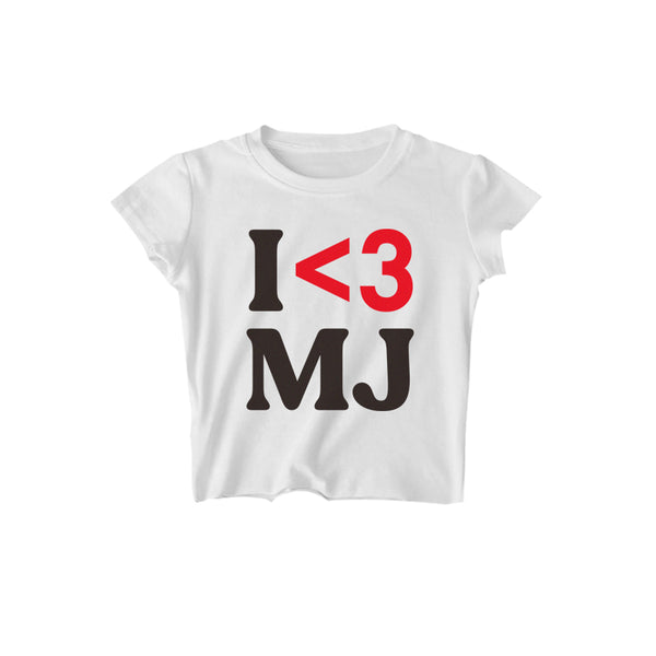 I LOVE MJ CROPPED TOP (2 COLORS) - MJN