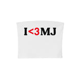 I LOVE MJ TUBE TOP (2 COLORS) - MJN