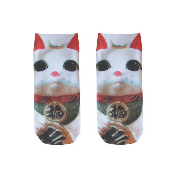 LUCKY CAT SOCKS (MANEKI-NEKO)