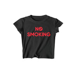NO SMOKING WITHOUT ME CROPPED TOP - MJN