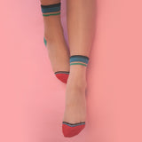 SHEER PATTERNED COLORFUL SOCKS (CLICK FOR MORE COLORS)