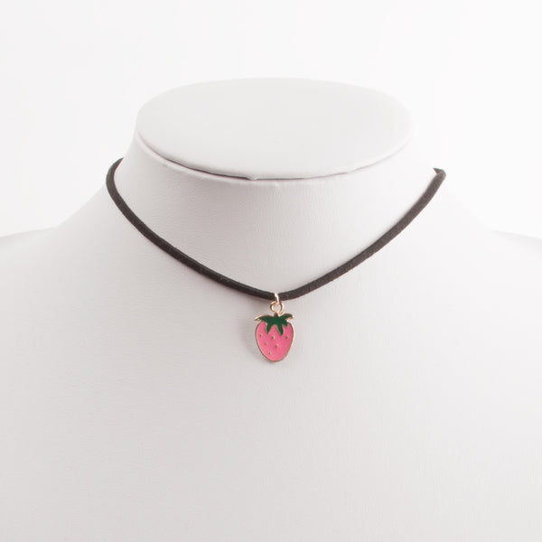 STRAWBERRY NECKLACE PINK