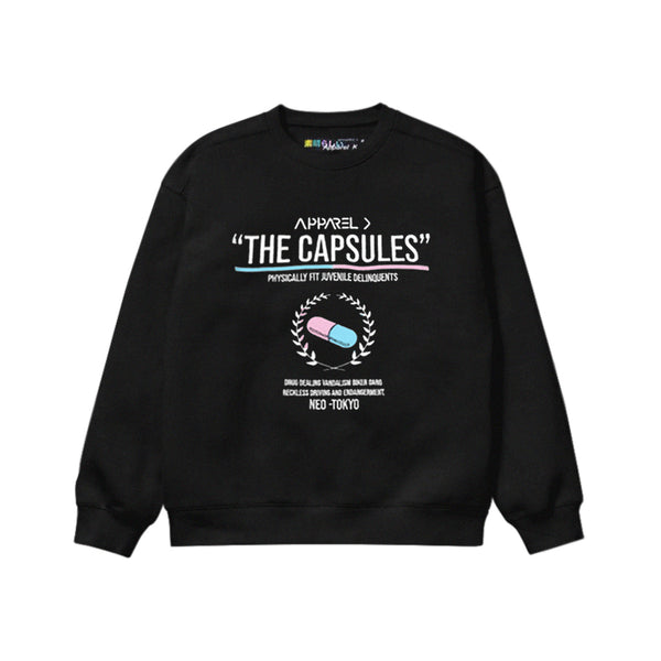 "THE CAPSULES" PULLOVER BLACK